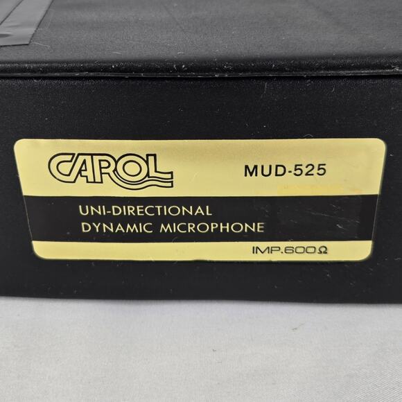 CAROL VINTAGE MUD-525 UNI-DIRECTIONAL DYNAMIC MICROPHONE – FULLY FUNCTIONAL - Picture 7 of 7